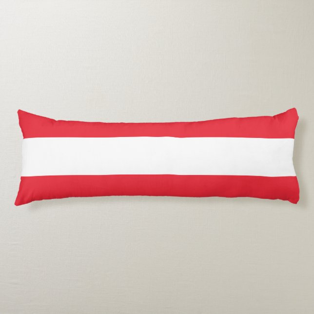 Patriotic Austria Flagga Kroppskudde (Framsidan)
