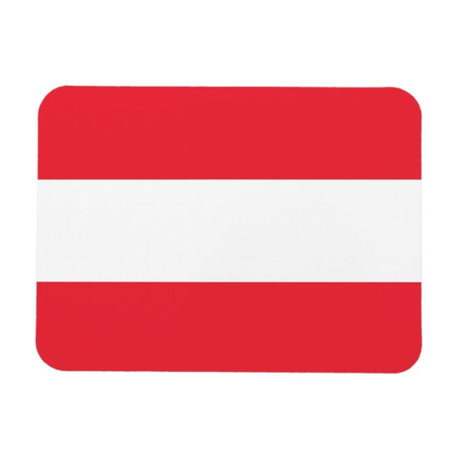 Patriotic Austria Flagga Magnet (Horisontell)