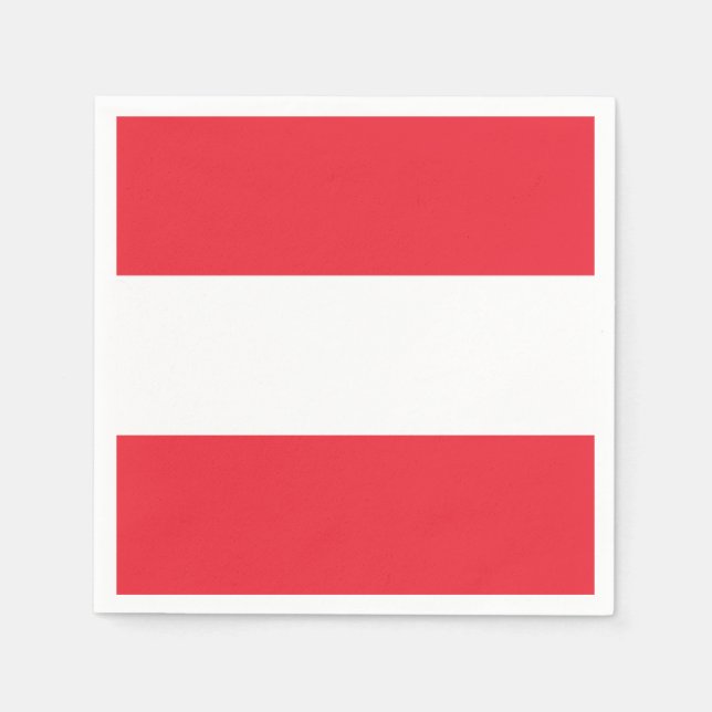 Patriotic Austria Flagga Pappersservett (Framsidan)