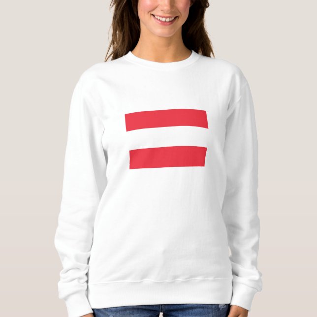 Patriotic Austria Flagga T Shirt (Framsida)