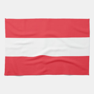 Patriotic Austria Flagga Towel Kökshandduk