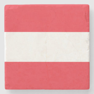 Patriotic Austria Flagga Underlägg Sten