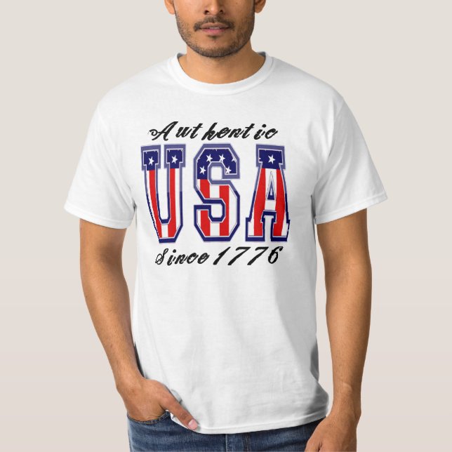 Patriotic Autentical USA sedan 1776 Tröja (Framsida)