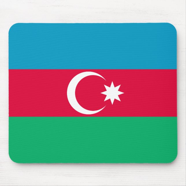 Patriotic Azerbajdzjan Flagga Musmatta (Framsidan)