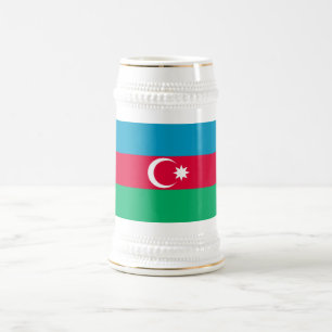 Patriotic Azerbajdzjan Flagga Sejdel