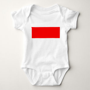Patriotic baby-bodydräkt med flagga Indonesien T Shirt