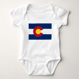 Patriotic baby bodykosti med Colorado flagga T Shirt