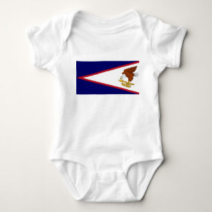 Patriotic baby bodykosti med flagga American Samoa T Shirt