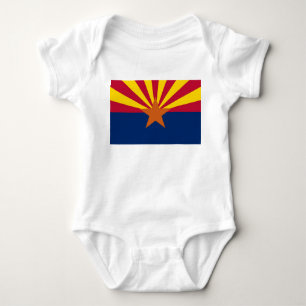 Patriotic baby bodykosti med flagga Arizona, USA T Shirt