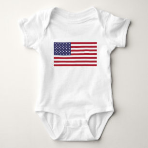 Patriotic baby bodykosti med flagga av USA T Shirt