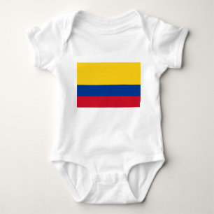 Patriotic baby bodykosti med flagga Colombia T Shirt