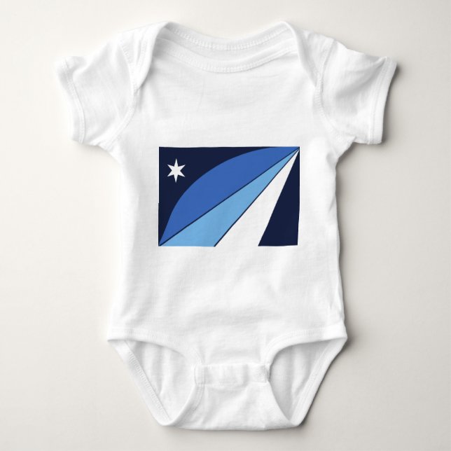 Patriotic baby bodykosti med flagga Columbia T Shirt (Framsida)