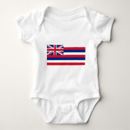 Patriotic baby bodykosti med flagga från Hawaii T Shirt