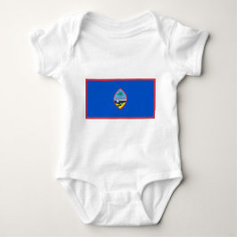 Patriotic baby bodykosti med flagga Guam T Shirt
