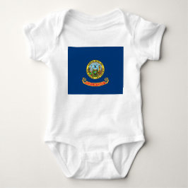 Patriotic baby bodykosti med flagga Idaho T Shirt
