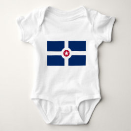 Patriotic baby bodykosti med flagga Indianapolis T Shirt