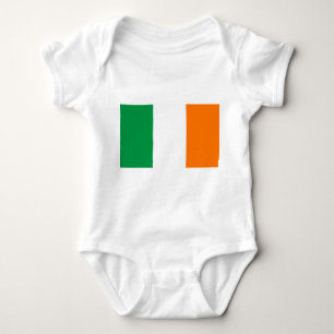 Patriotic baby bodykosti med flagga Irland T Shirt