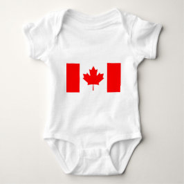 Patriotic baby bodykosti med flagga Kanada T Shirt