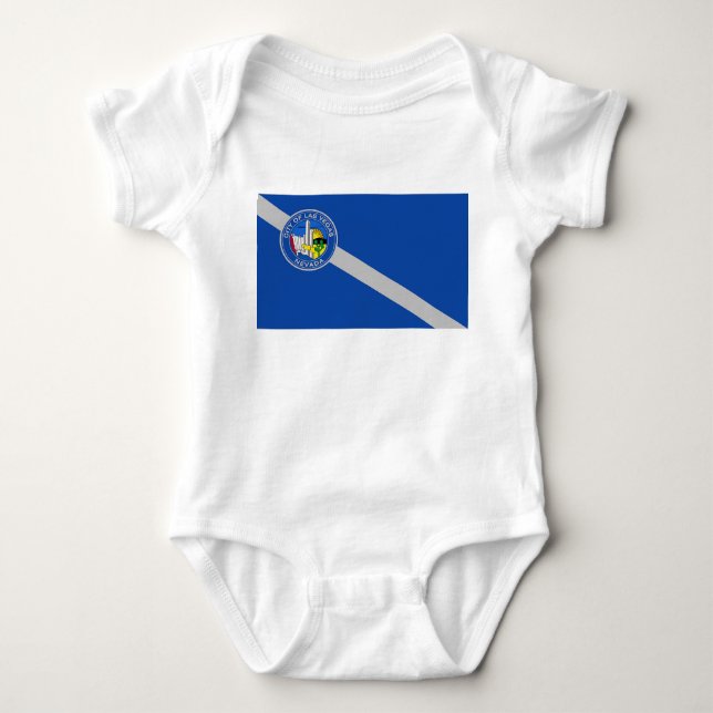 Patriotic baby bodykosti med flagga Las Vegas T Shirt (Framsida)