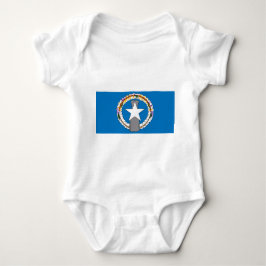 Patriotic baby bodykosti med flagga Northern Maria T Shirt
