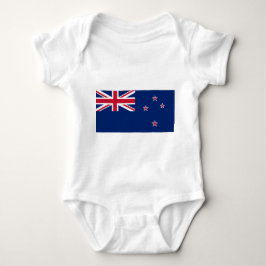 Patriotic baby bodykosti med flagga Nya Zeeland T Shirt
