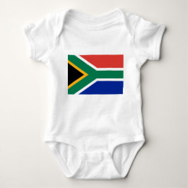 Patriotic baby bodykosti med flagga South Afrika T Shirt