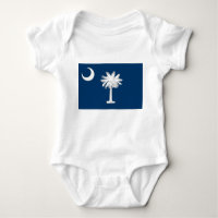 Patriotic baby bodykosti med flagga South Carolina