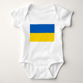 Patriotic baby bodykosti med flagga Ukraina T Shirt