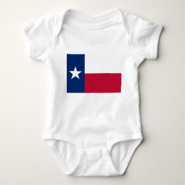 Patriotic baby bodykosti with flagga Texas, USA T Shirt