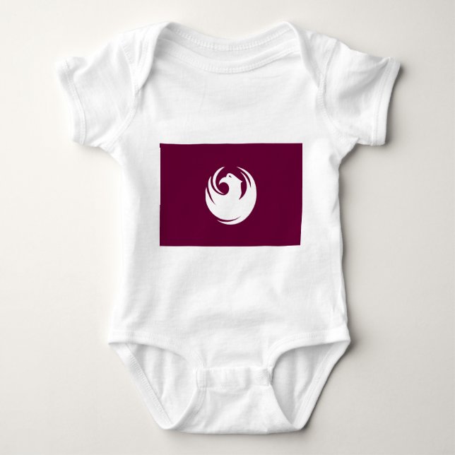 Patriotic baby, med flagga av Phoenix City T Shirt (Framsida)