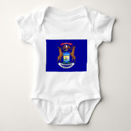 Patriotic baby, med Michigans flagga T Shirt