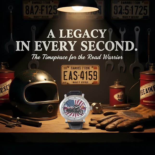 Patriotic Bagger, American Flag Watch. Armbandsur (Skapare uppladdad)