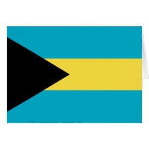 Patriotic Bahamian Flagga Hälsningskort