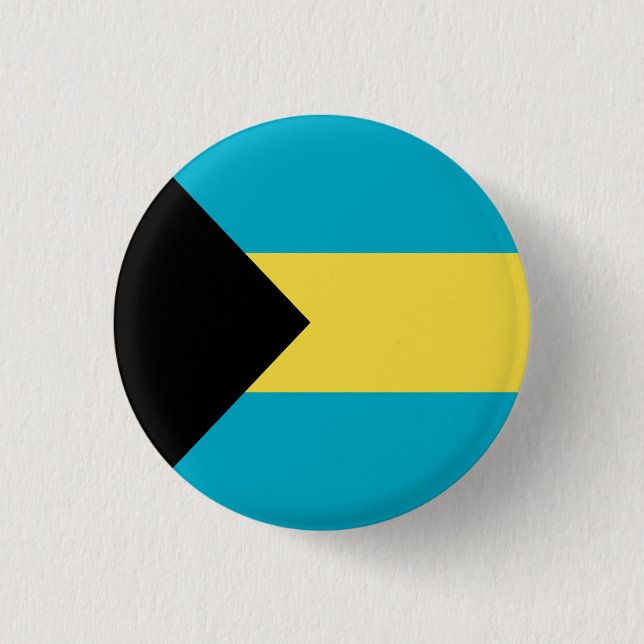 Patriotic Bahamian Flagga Knapp (Framsida)