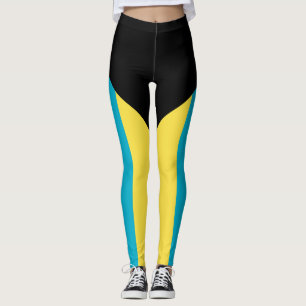 Patriotic Bahamian Flagga Leggings