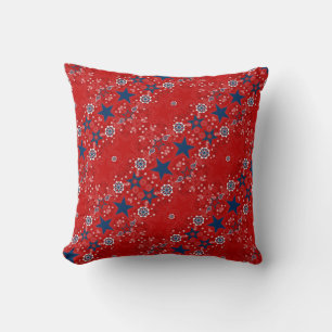 Patriotic Bandana Americana Pillow Kudde