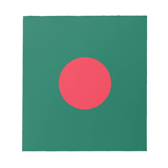 Patriotic Bangladesh Flagga Anteckningsblock (Framsida)