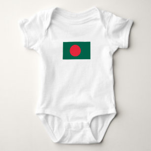 Patriotic Bangladesh Flagga Bodykosti Baby T Shirt
