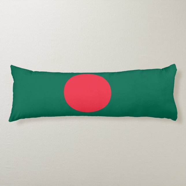 Patriotic Bangladesh Flagga Kroppskudde (Framsidan)