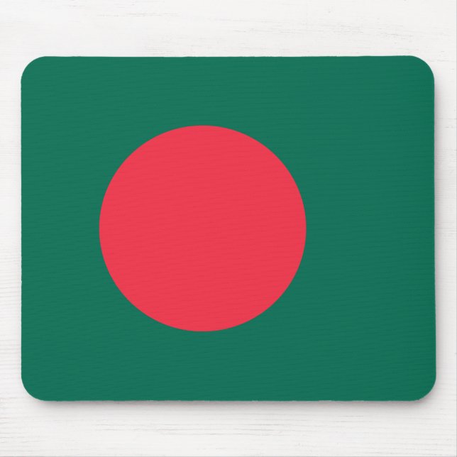 Patriotic Bangladesh Flagga Mouse Pad Musmatta (Framsidan)