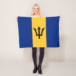Patriotic Barbados Flagga Fleecefilt