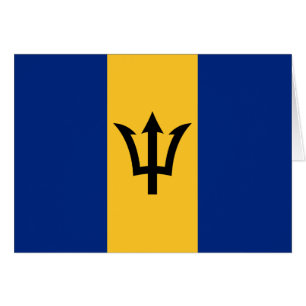 Patriotic Barbados Flagga Hälsningskort