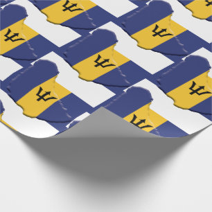Patriotic BARBADOS FLAGGA KARTA Presentpapper