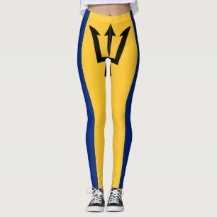 Patriotic Barbados Flagga Leggings