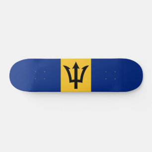 Patriotic Barbados Flagga Mini Skateboard Bräda 18,5 Cm