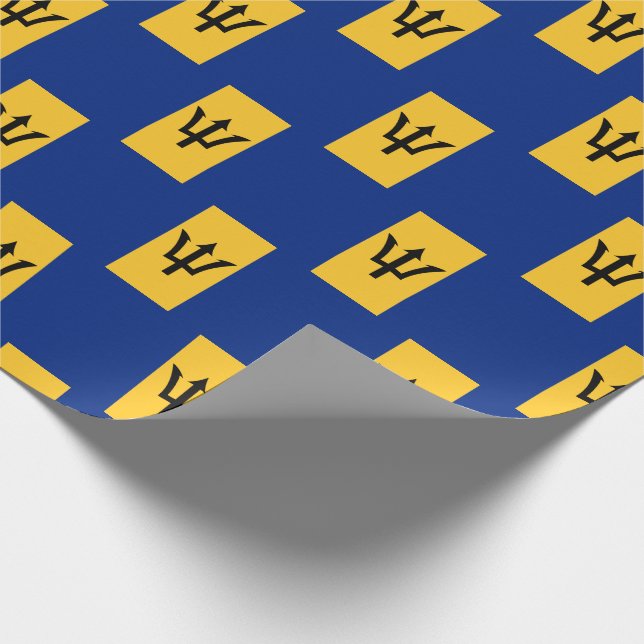 Patriotic BARBADOS FLAGGA Presentpapper (Hörn)