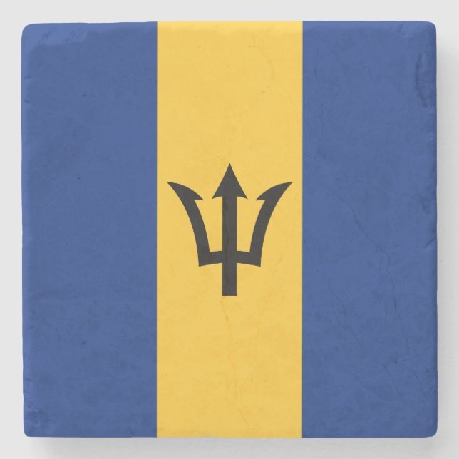 Patriotic Barbados Flagga Stenunderlägg (Framsidan)