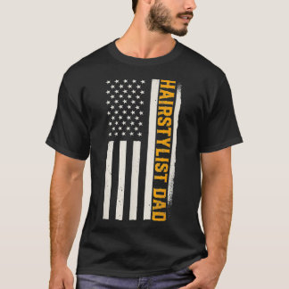 Patriotic Barber Hair Stylist Hairdresser Hairstyl T Shirt