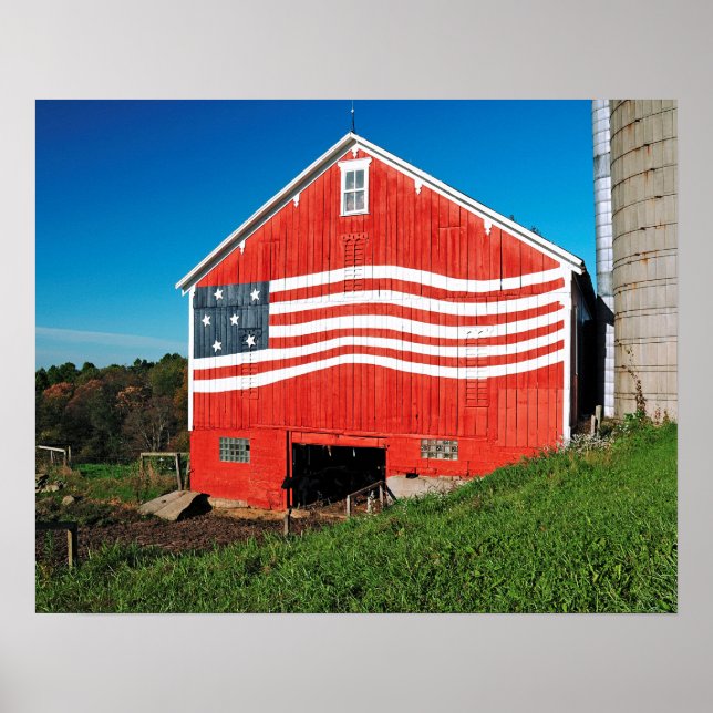 Patriotic Barn Poster (Framsidan)