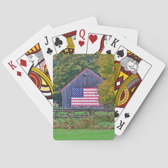 Patriotic Barn Spelkort (Baksidan)